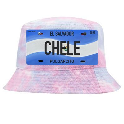 El Salvador Design With Typical Phrases Chele Tie-Dyed Bucket Hat