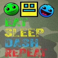 Eat Sleep Dash Repeat Video Game Geometry Legacy Tie Dye Trucker Hat