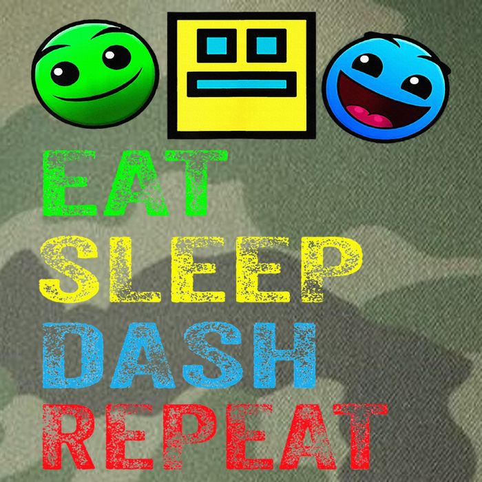 Eat Sleep Dash Repeat Video Game Geometry Legacy Tie Dye Trucker Hat