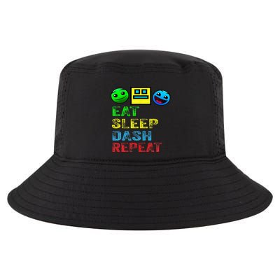 Eat Sleep Dash Repeat Video Game Geometry Cool Comfort Performance Bucket Hat