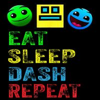 Eat Sleep Dash Repeat Video Game Geometry Drawstring Bag