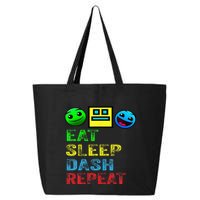 Eat Sleep Dash Repeat Video Game Geometry 25L Jumbo Tote