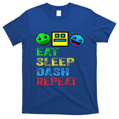 Eat Sleep Dash Repeat Video Game Geometry T-Shirt