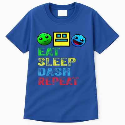 Eat Sleep Dash Repeat Video Game Geometry Tall T-Shirt