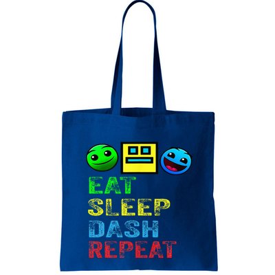 Eat Sleep Dash Repeat Video Game Geometry Bag