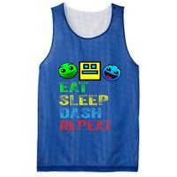Eat Sleep Dash Repeat Video Game Geometry Mesh Reversible Basketball Jersey Tank