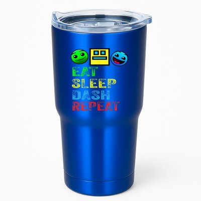 Eat Sleep Dash Repeat Video Game Geometry Tumbler