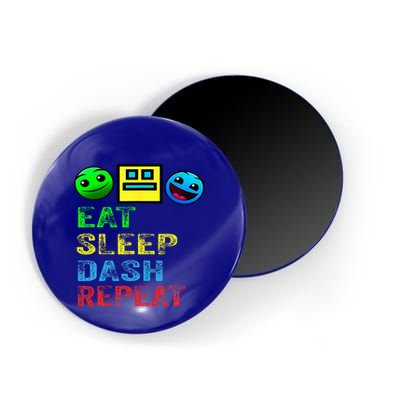 Eat Sleep Dash Repeat Video Game Geometry Magnet
