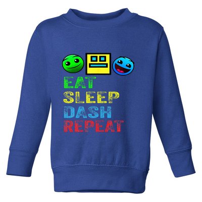 Eat Sleep Dash Repeat Video Game Geometry Toddler Sweatshirt