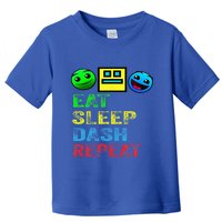 Eat Sleep Dash Repeat Video Game Geometry Toddler T-Shirt