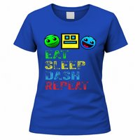 Eat Sleep Dash Repeat Video Game Geometry Women's T-Shirt