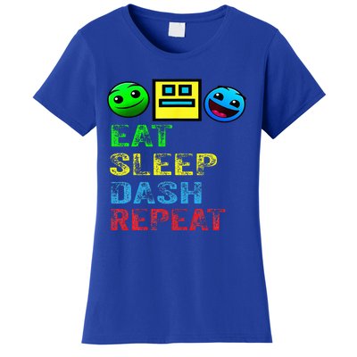 Eat Sleep Dash Repeat Video Game Geometry Women's T-Shirt