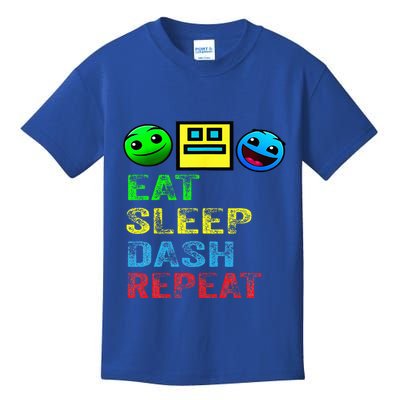 Eat Sleep Dash Repeat Video Game Geometry Kids T-Shirt