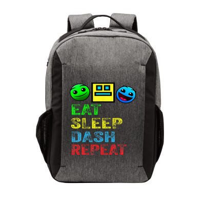 Eat Sleep Dash Repeat Video Game Geometry Vector Backpack