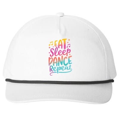 Eat Sleep Dance Repeat Dancing Boy Girl Funny Dancer Gift Snapback Five-Panel Rope Hat