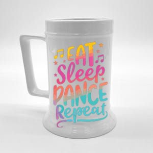 Eat Sleep Dance Repeat Dancing Boy Girl Funny Dancer Gift Beer Stein