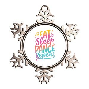 Eat Sleep Dance Repeat Dancing Boy Girl Funny Dancer Gift Metallic Star Ornament