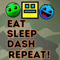 Eat Sleep Dash Repeat Video Game Geometry Video Gamer Legacy Tie Dye Trucker Hat