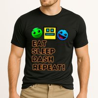 Eat Sleep Dash Repeat Video Game Geometry Video Gamer Performance Shirt