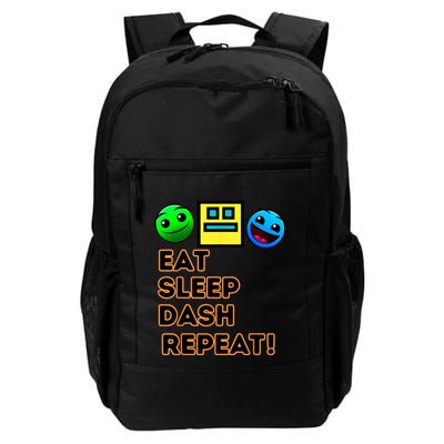 Eat Sleep Dash Repeat Video Game Geometry Video Gamer Backpack