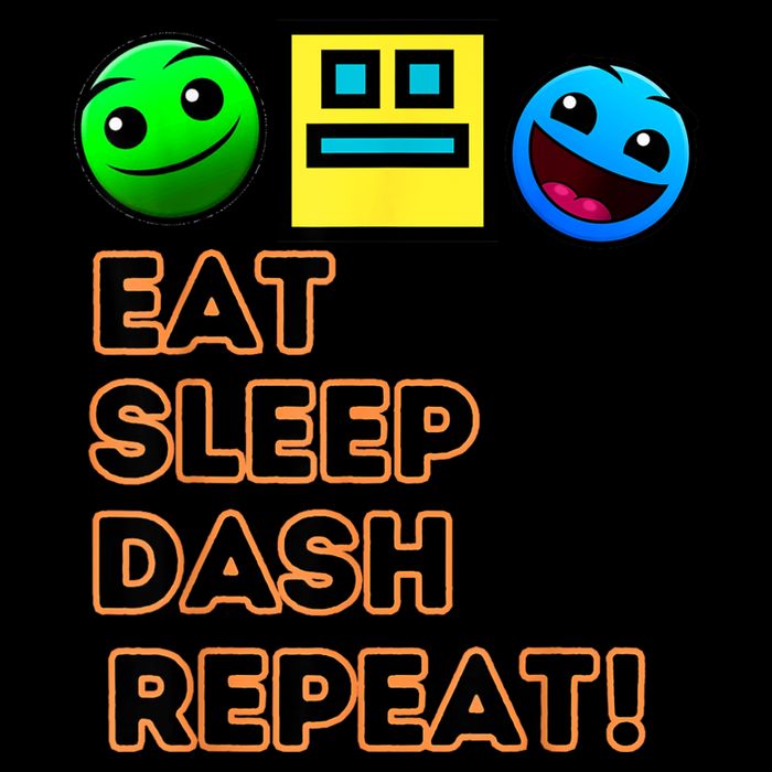Eat Sleep Dash Repeat Video Game Geometry Video Gamer Drawstring Bag