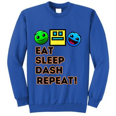Eat Sleep Dash Repeat Video Game Geometry Video Gamer Sweatshirt