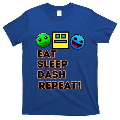 Eat Sleep Dash Repeat Video Game Geometry Video Gamer T-Shirt