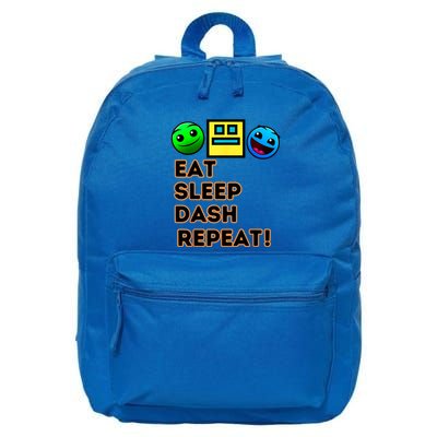 Eat Sleep Dash Repeat Video Game Geometry Video Gamer 16 in Basic Backpack