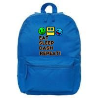 Eat Sleep Dash Repeat Video Game Geometry Video Gamer 16 in Basic Backpack