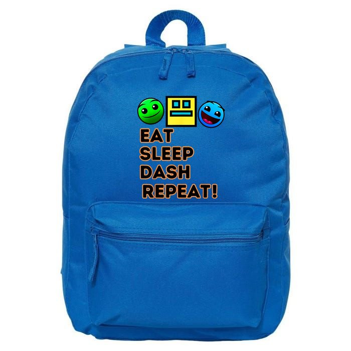 Eat Sleep Dash Repeat Video Game Geometry Video Gamer 16 in Basic Backpack