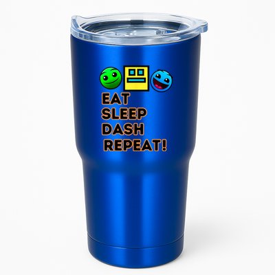 Eat Sleep Dash Repeat Video Game Geometry Video Gamer Tumbler