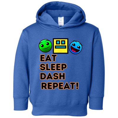 Eat Sleep Dash Repeat Video Game Geometry Video Gamer Toddler Hoodie