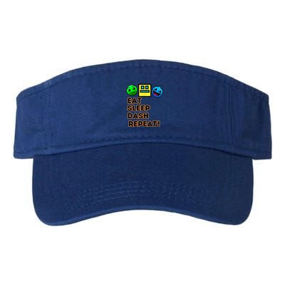 Eat Sleep Dash Repeat Video Game Geometry Video Gamer Visor