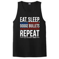 Eat Sleep Dodge Bullets Repeat Military Police Soldier PosiCharge Competitor Tank