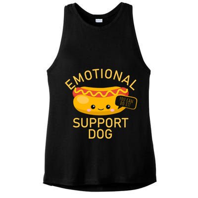 Emotional Support Dog Ladies PosiCharge Tri-Blend Wicking Tank