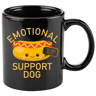 Emotional Support Dog 11oz C Handle Ceramic Mug