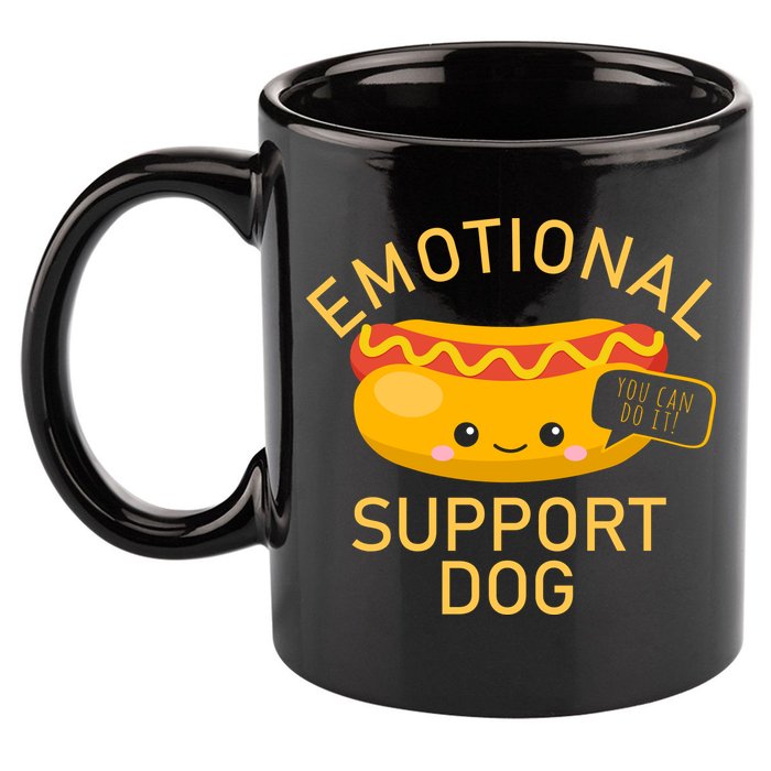 Emotional Support Dog 11oz C Handle Ceramic Mug