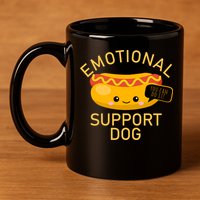 Emotional Support Dog 11oz C Handle Ceramic Mug