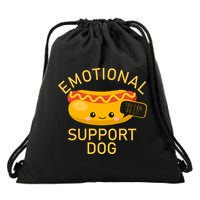 Emotional Support Dog Drawstring Bag