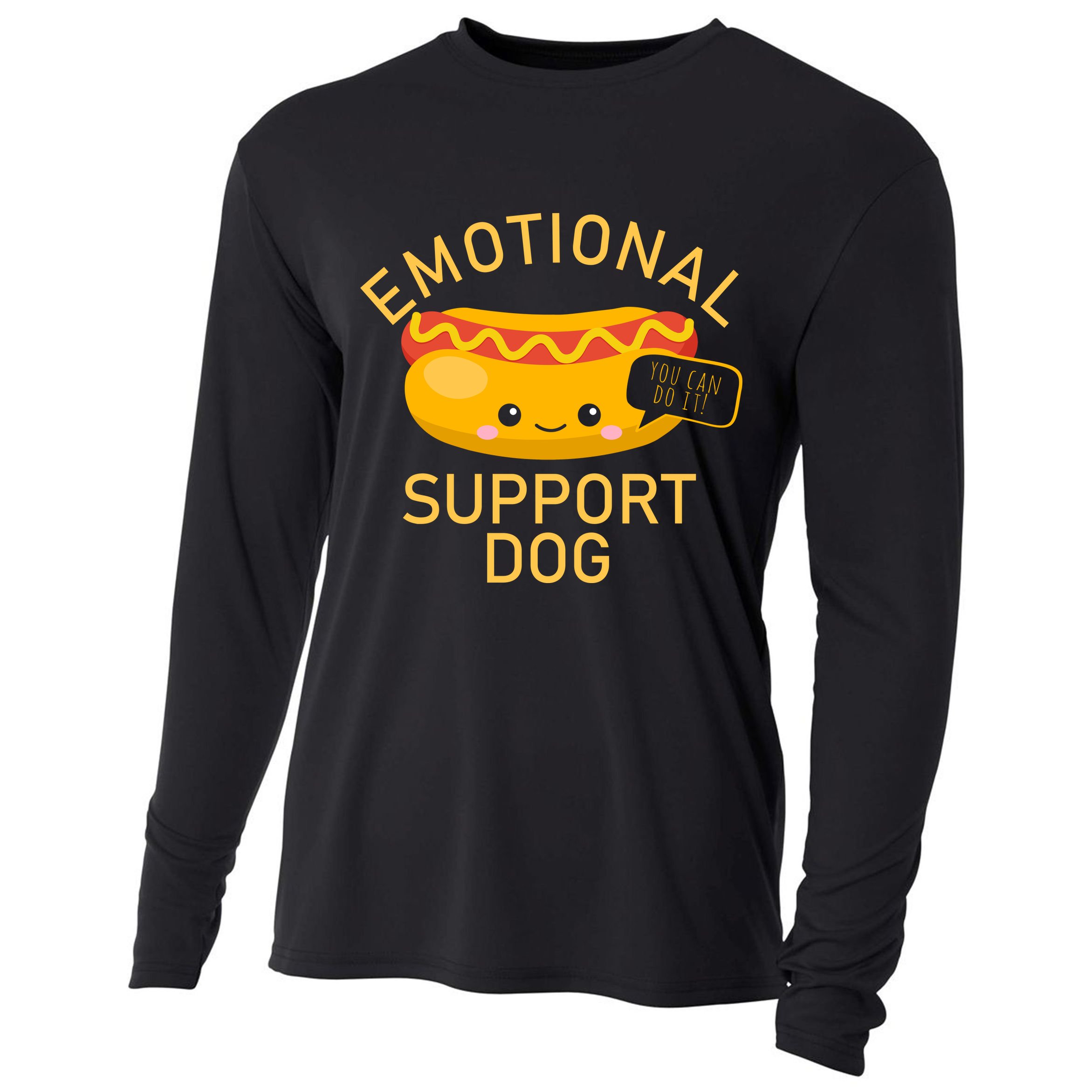 Emotional Support Dog Cooling Performance Long Sleeve Crew