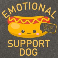 Emotional Support Dog Cotton Canvas Backpack