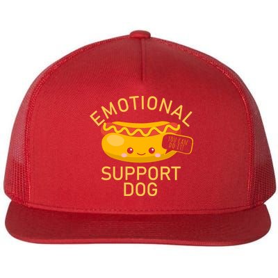Emotional Support Dog Flat Bill Trucker Hat