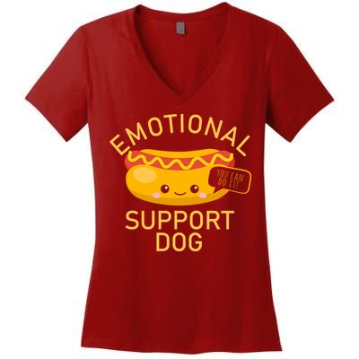 Emotional Support Dog Women's V-Neck T-Shirt