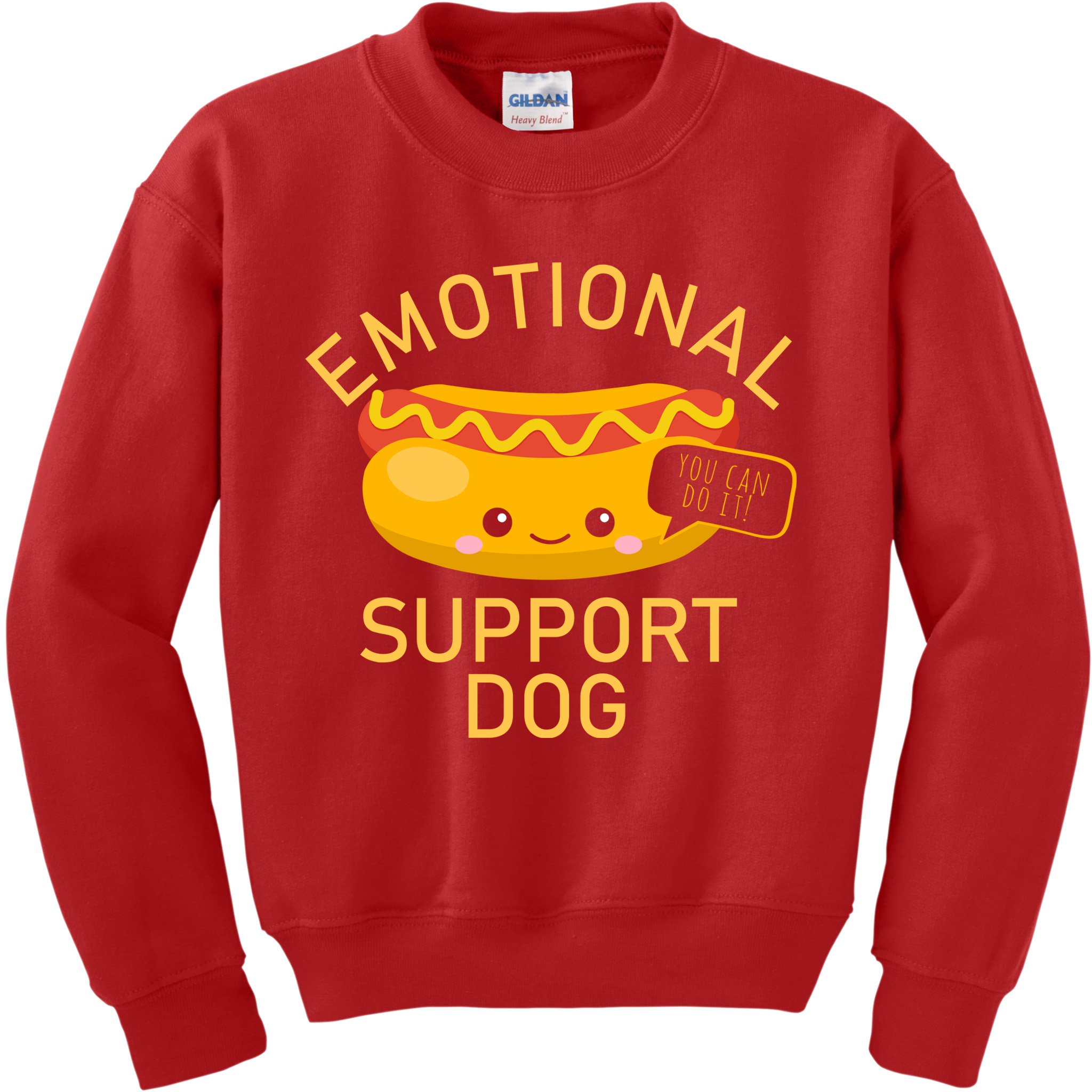 Emotional Support Dog Kids Sweatshirt