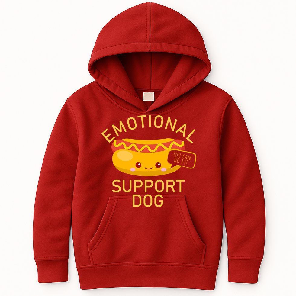 Emotional Support Dog Kids Hoodie