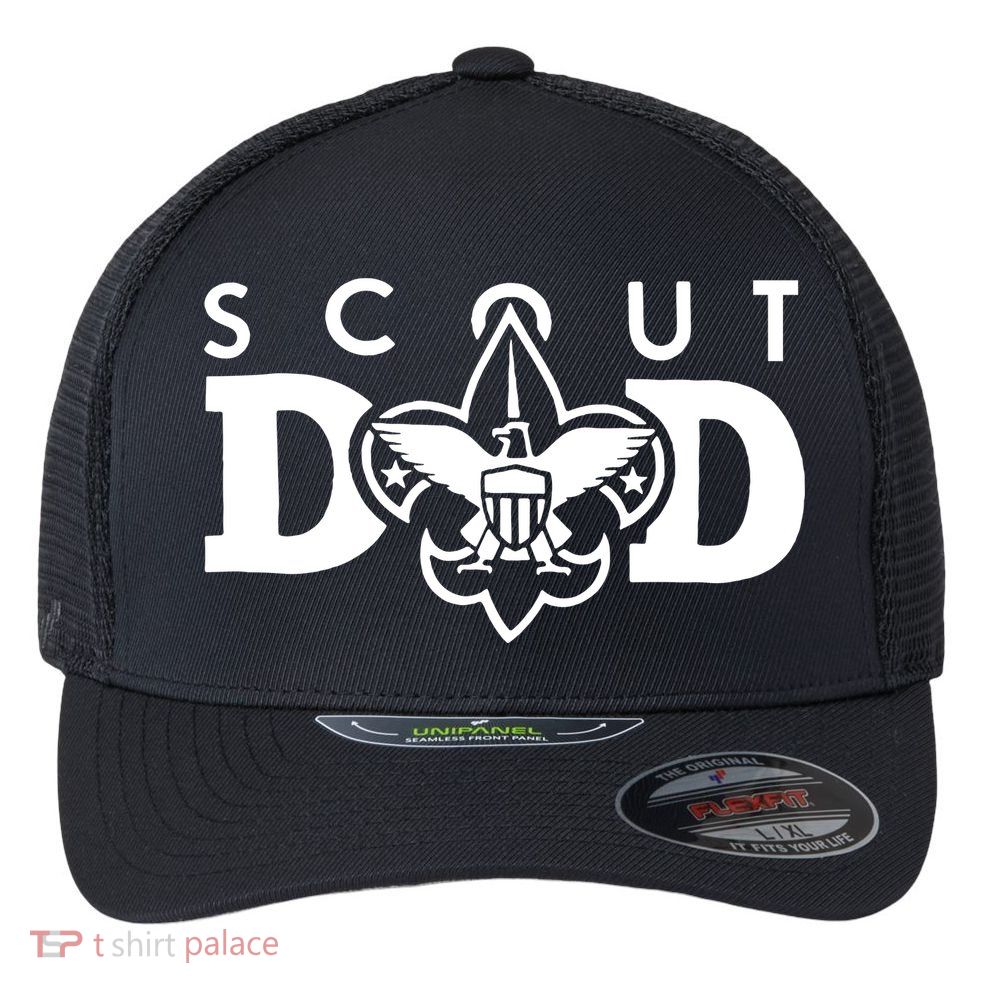 Eagle Scout Dad Flexfit Unipanel Trucker Cap
