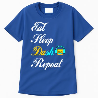 Eat Sleep Dash Repeat Video Game Geometry Video Gamer Gift Tall T-Shirt