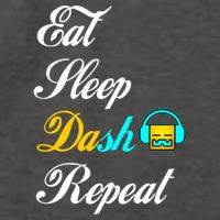 Eat Sleep Dash Repeat Video Game Geometry Video Gamer Gift Vector Backpack