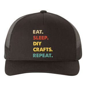 Eat Sleep Diycrafts Repeat Funny Diycrafts Lover Yupoong Adult 5-Panel Trucker Hat