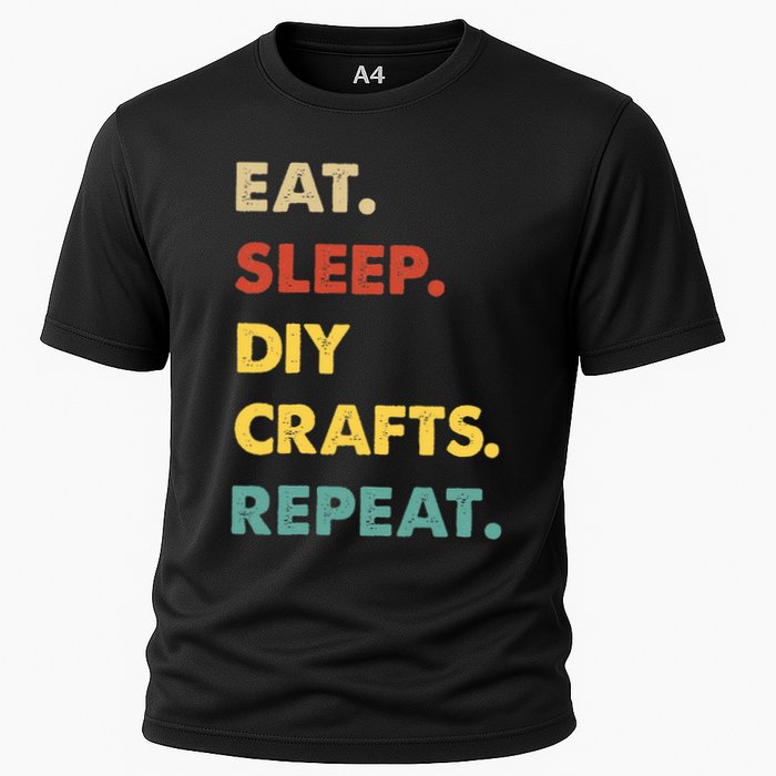 Eat Sleep Diycrafts Repeat Funny Diycrafts Lover Cooling Performance Crew T-Shirt